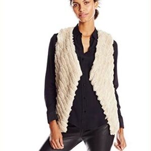 BB Dakota Women's Keith Faux Fur Vest Size Medium
